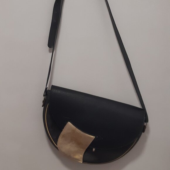 Leather Shoulder Bag Purse made in Krakow Poland - Picture 4 of 13